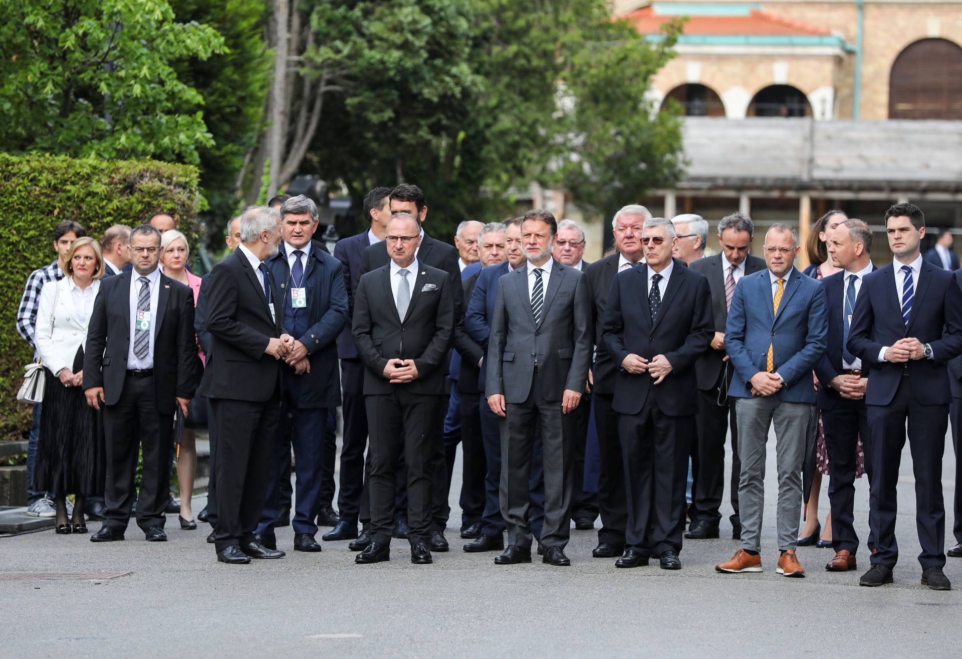 Zagreb: Polaganje vijenaca na Mirogoju povodom 77. obljetnice Bleiburga