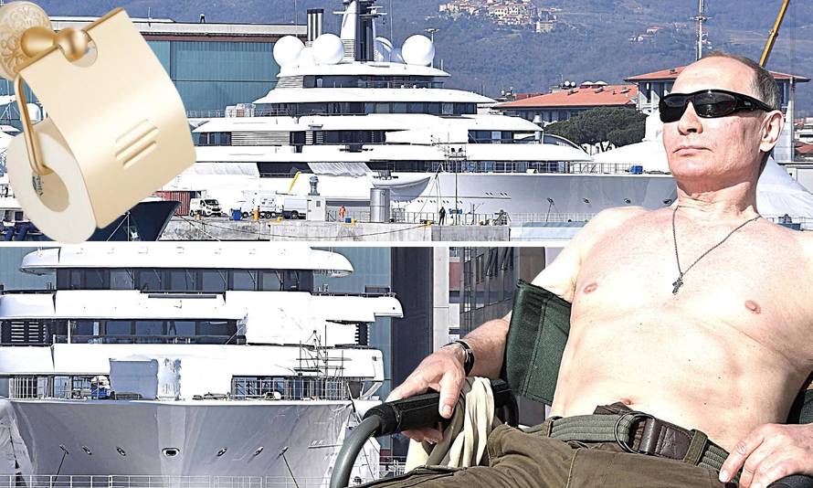 Putinova superjahta: Kazalište, helidromi i zlatni držači toalet papira... Cijena? Prava sitnica