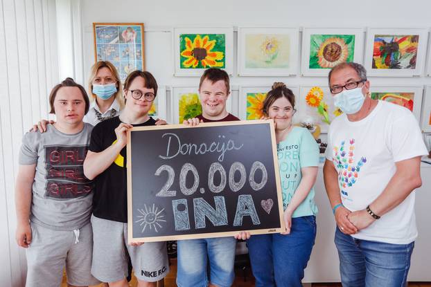 Zagreb, 10.06.2021 - Urucenje donacije Udruzi Sindrom Down