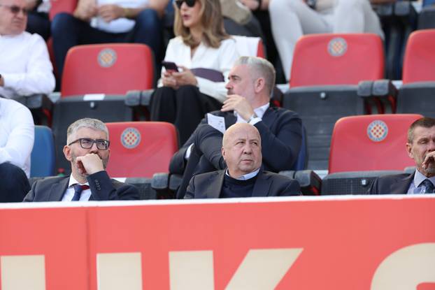 Split: Poznati na tribinamaa tijekom utakmice Hajduka i Dinama 
