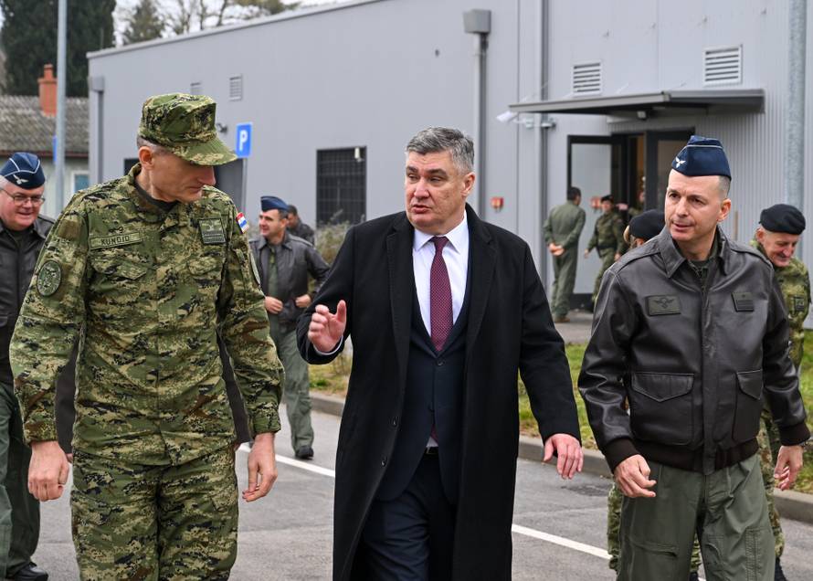 VIDEO Milanović je posjetio vrh HRZ-a, obišao i borbene Rafale