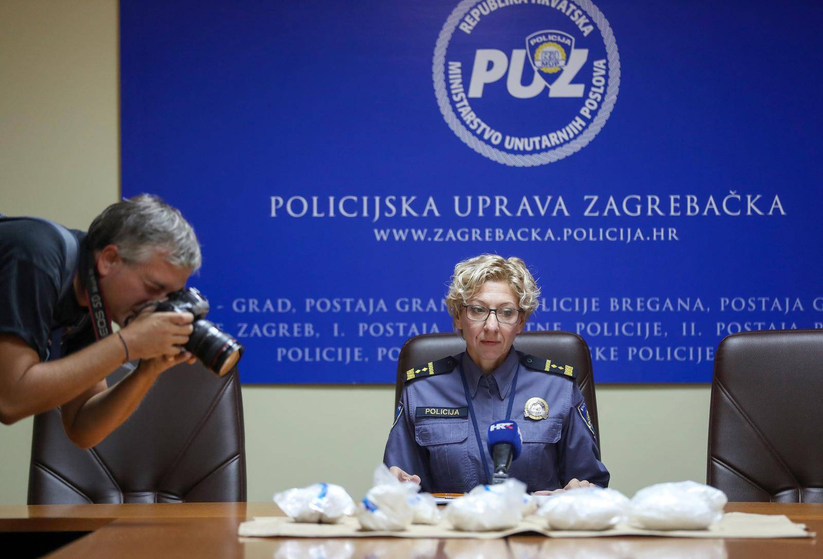Zagreb: Konferencija za medije povodom zaplijene veÄe koliÄine droge