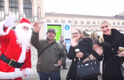 Neopisiva sreća u Zagrebu: Djedica građanima uljepšao dan