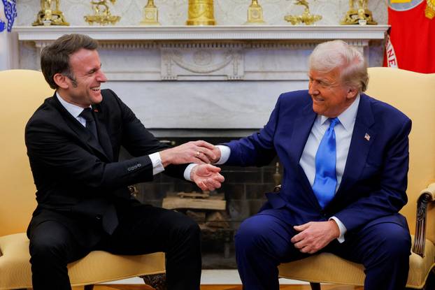 U.S. President Trump meets with French President Macron, in Washington