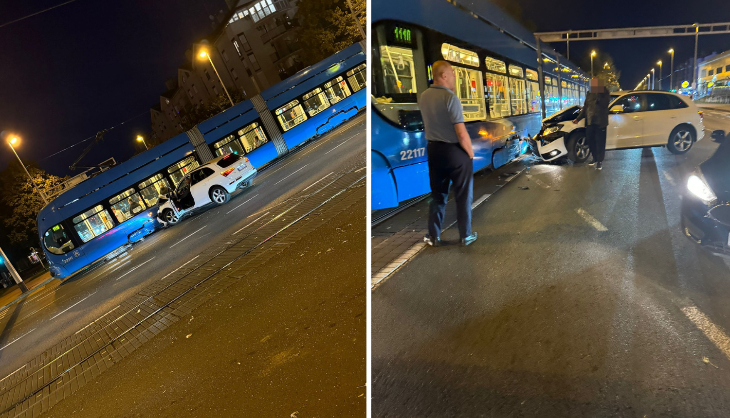 Zagreb: Auto udario u tramvaj