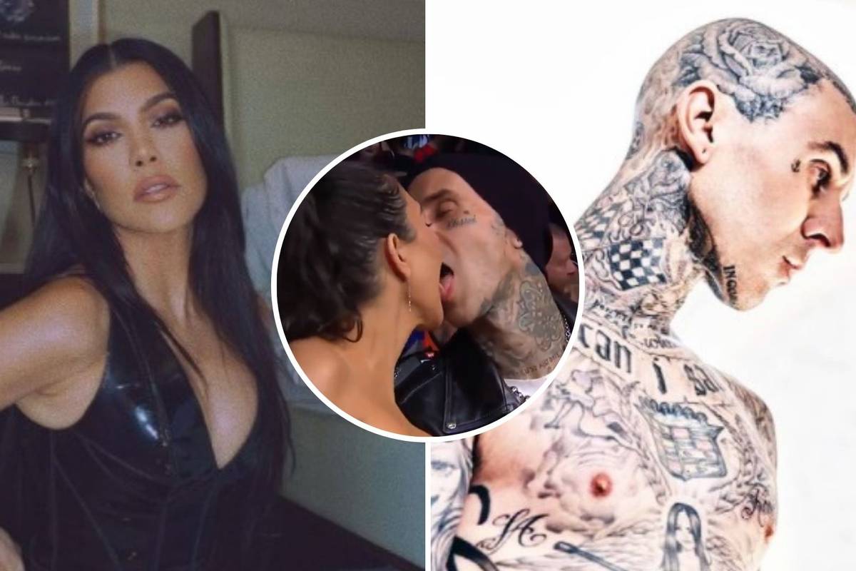 Kourtney Kardashian i Travis izmjenjivali strasti pred svima na meču, a gledatelji se zgražali
