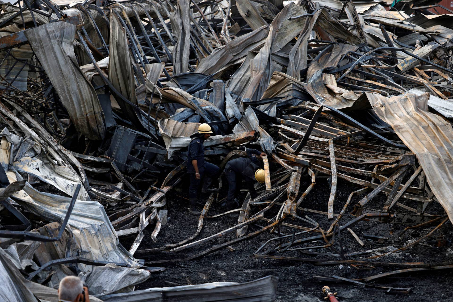 Aftermath of a fire in a gaming zone in Rajkot