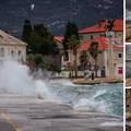 VIDEO Olujno jugo stiglo je u Dalmaciju: More se izlijeva na šetnicu, ide promjena vremena