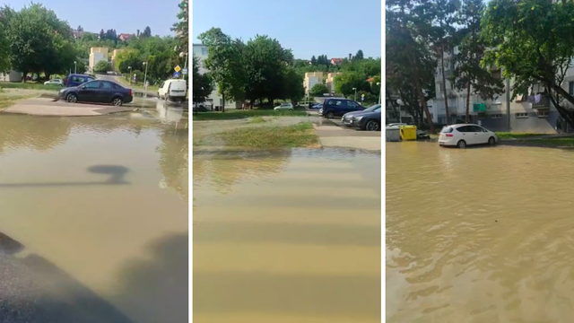 U Zagrebu opet pukla cijev: 'Sve je pod vodom, smeće pliva okolo, susjedi pomiču aute...'