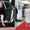Kolinda na Pantovčak stigla u ravnim cipelama: U vrećici je nosila salonke pa se presvukla