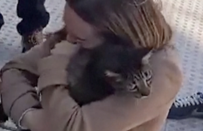 VIDEO Mačak i njegova vlasnica ponovno zajedno nakon požara u Valenciji: 'Jadno moje malo'