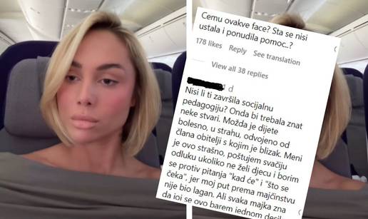 Hrvatska influencerica snimala uplakano dijete u avionu pa izazvala burne reakcije