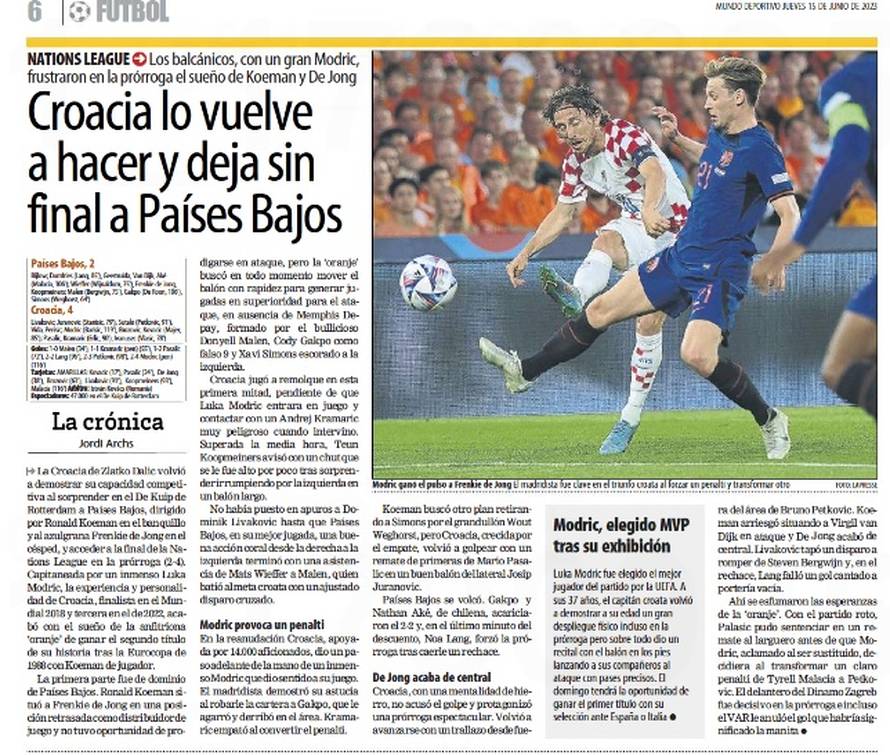 Španjolske naslovnice vrište o Modriću: Još jedan spomenik!