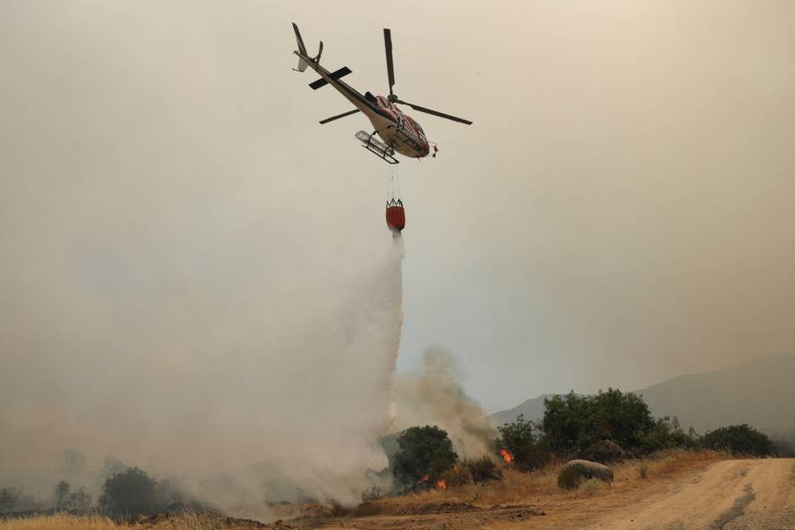 Wildfire in El Tiemblo, Spain