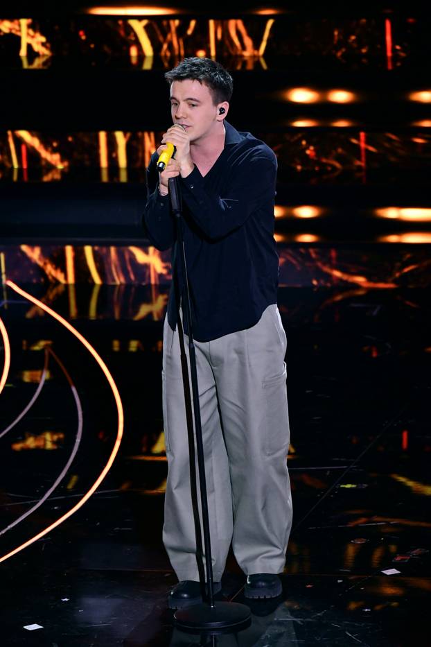 Sanremo, 73rd Italian Song Festival, Third Evening. The singers