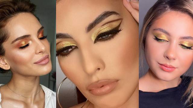 Pobjednička boja: 10 make-up stilova sa zlatnim sjenilom