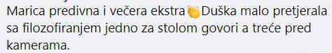 Gledatelji Večere hvale Maricu, a grde Dušku: 'Kalkulantica je!'