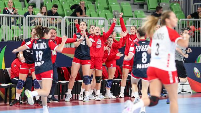 Ljubljana: Utakmica rukometašica Hrvatske i Švicarske na Europskom prvenstvu