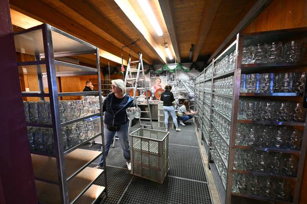 Preparations for the opening of the world's largest beer festival