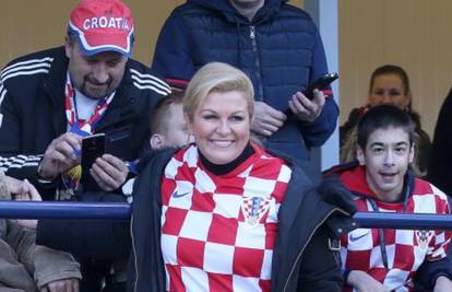 Kolinda Grabar-Kitarović na Maksimiru među navijačima