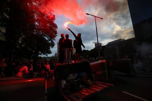 Spanish unions call a general strike in solidarity with Palestinians in Gaza, in Barcelona