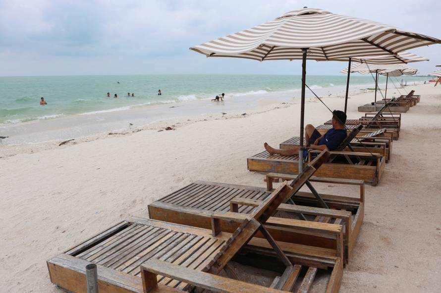 Tropical Storm Isaias moves through the Gulf of Mexico