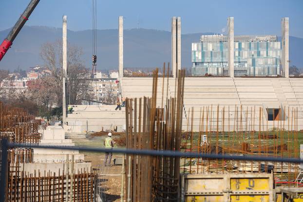 Sjeverna tribina stadiona u Kranjčevićevoj gotovo je već izgrađena