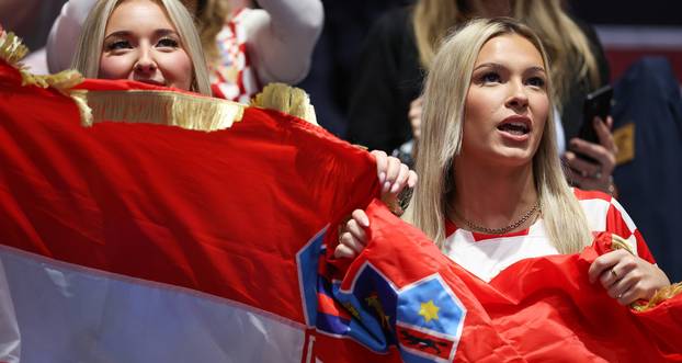 Susret Švedske i Hrvatske u prvom krugu EHF Europskog prvenstva, navijači