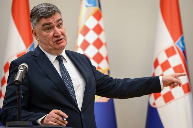 Zagreb: Konferencija za medije predsjednika Zorana Milanovi&cacute;a