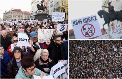 Tisuće ljudi u prosvjedu protiv Bandića na Trgu: 'Dosta je!'