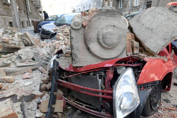 Potres koji je pogodio Zagreb uzrokovao veliku štetu u Đorđićevoj ulici