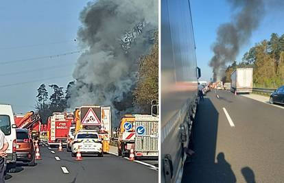 VIDEO Zapalila se cisterna u Sloveniji, zatvorili su autocestu