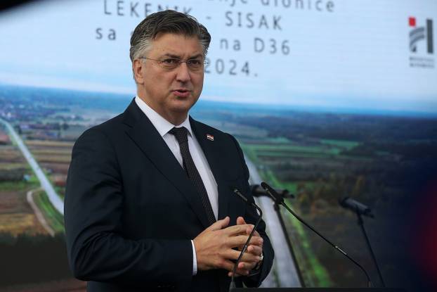 Svečanost puštanja u promet dionice autoceste A11 Lekenik - Sisak