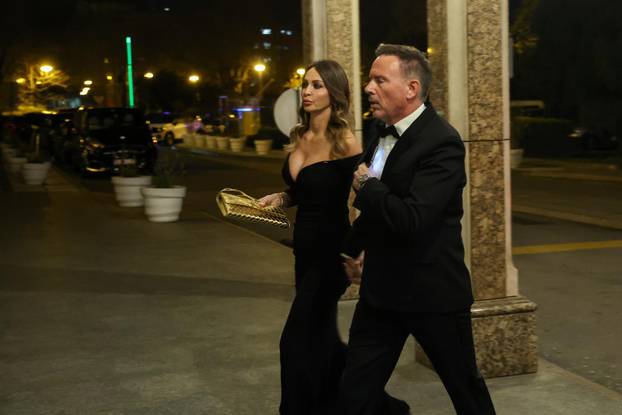 Zagreb: Dolazak uzvanika na svadbu Marijana Kustića i Nike Perenčević