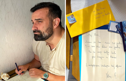 Ivan Šarić napisao pismo Rimcu:  'Moja želja bi bila par krugova u Neveri. Čekam tvoj odgovor'