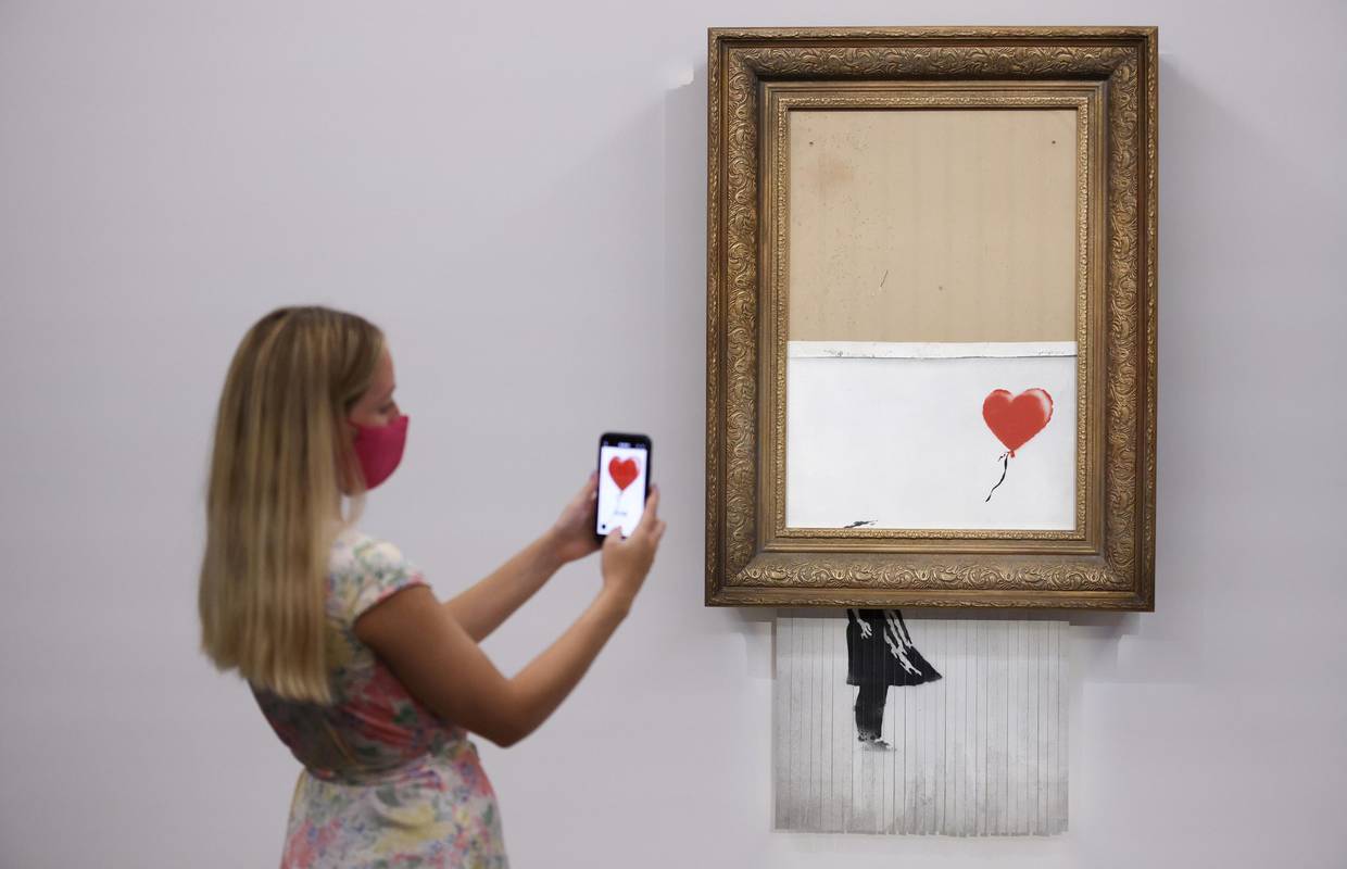 Djelomično izrezani Banksy prodan za više od 21 milijun €