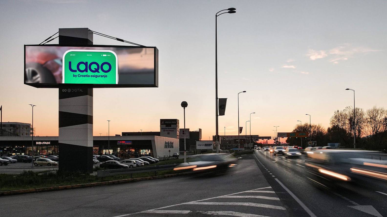 LAQO prvi u u industriji osiguranja napravio programatsku DOOH kampanju