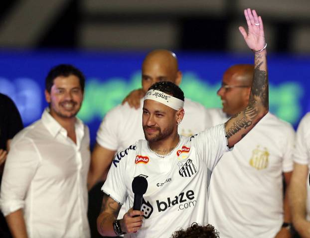 Neymar unveiled as new signing for Santos