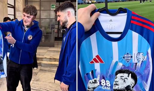 Umjetnik koji radi za zvijezde Reala iznenadio Baturinu: Poklonio mu ru&ccaron;no oslikani dres