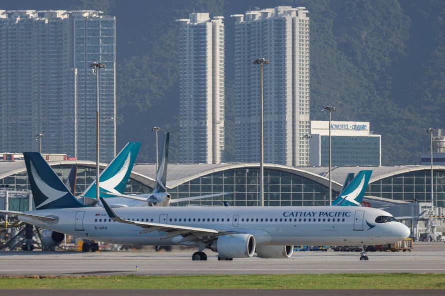 FILE PHOTO: Hong Kong International Airport launches its third runway