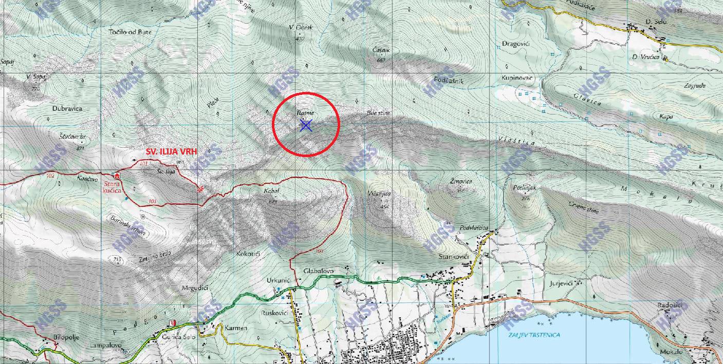 Spasioci su pronašli stranca na Orebiću, slomio je nogu: Ujutro će ga spasiti s helikopterom