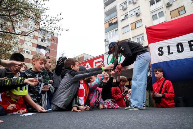 Zagreb: Doček najbolje svjetske slalomašice Zrinke Ljutić u njezinom kvartu Sloboštini