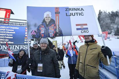 FOTO Baka i djed bodrili Zrinku: Pogledajte atmosferu hrvatskih navijača na utrci u Sloveniji...