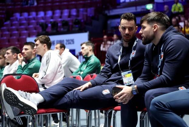 Malmo: Zvonimir Srna sa suigračima prati utakmicu Slovenija - Island 