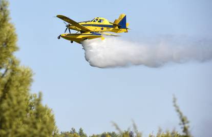 S požarom se bore od subote: Požar kod Milne gasi airtracor