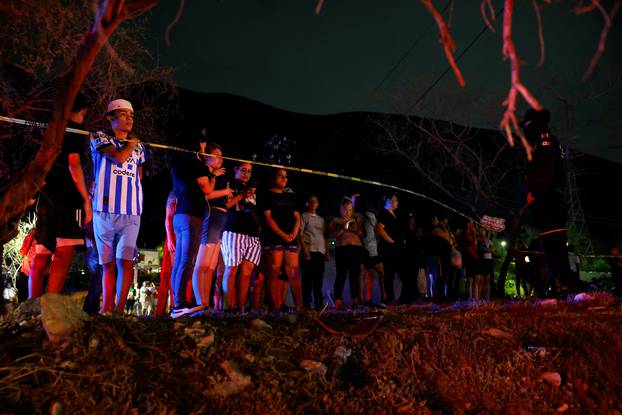 Structure collapses at a campaign event for the Citizens' Movement party, in San Pedro Garza Garcia