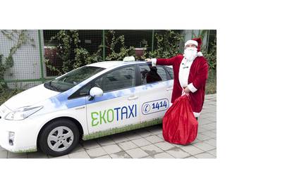Djed Božićnjak sanjke i Rudolfa zamijenio EKO taxijem!