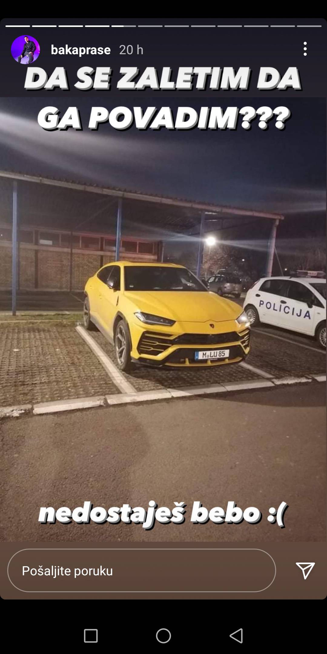 Baka Prase sad vozi Yugo nakon što su mu oduzeli Lamborghini  i Porsche: Što je tu je, bit će bolje