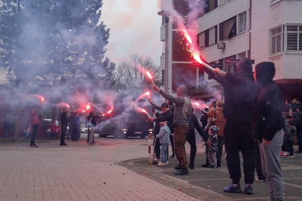 Zagreb: Doček najbolje svjetske slalomašice Zrinke Ljutić u njezinom kvartu Sloboštini