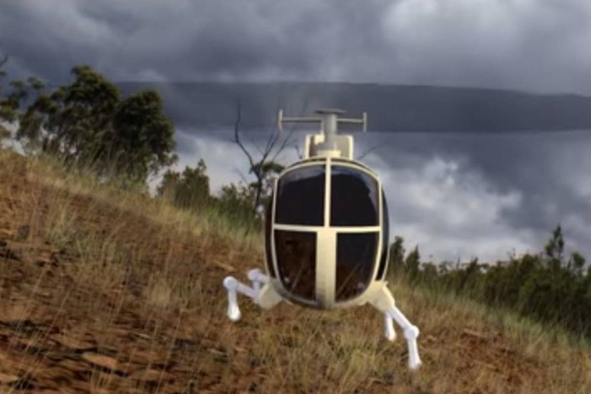 Sada može ići bilo kamo: Na helikopter su montirali noge